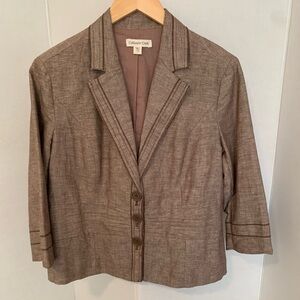 Coldwater Creek Women's Light Brown Blazer